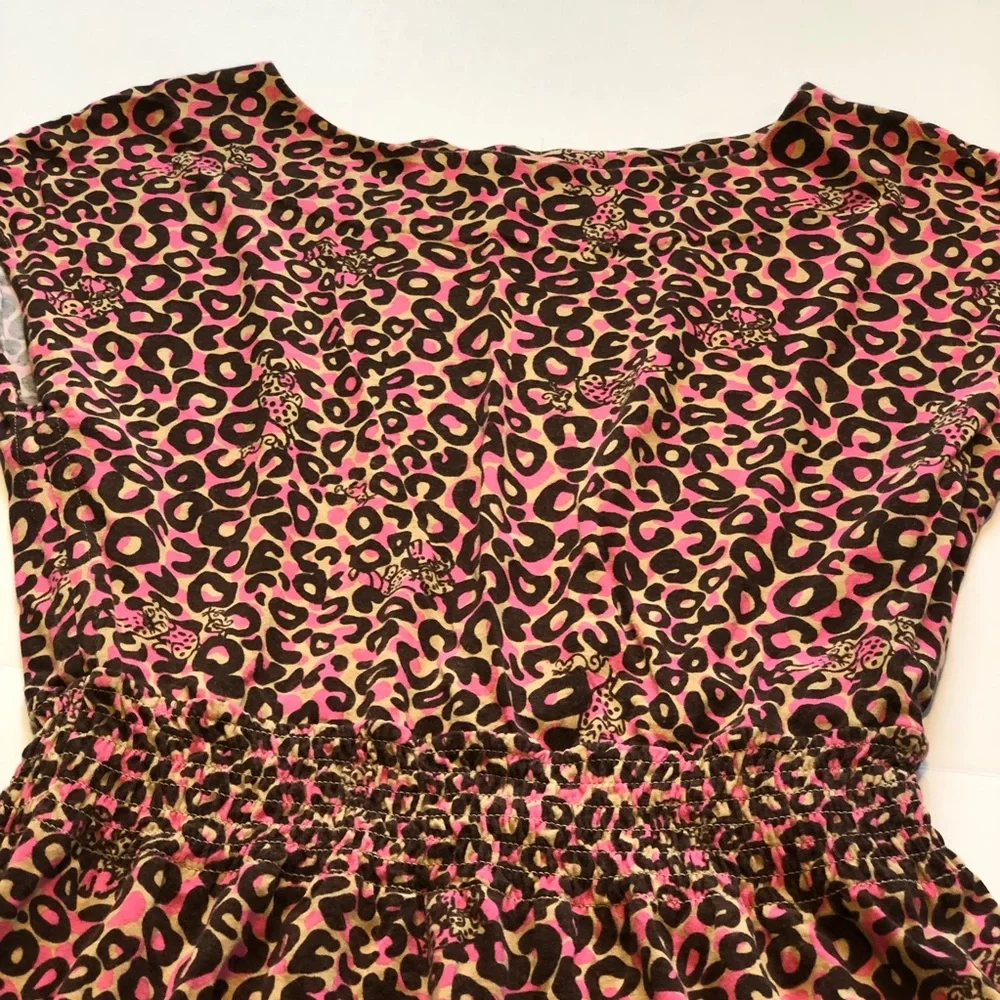 Lilly Pulitzer Sadie PB Camel Thrill of the Chaise Leopard Print Dress Size S - Picture 5 of 11
